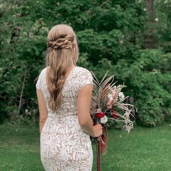 LuLus White Lace Dress - Picture 7 of 7